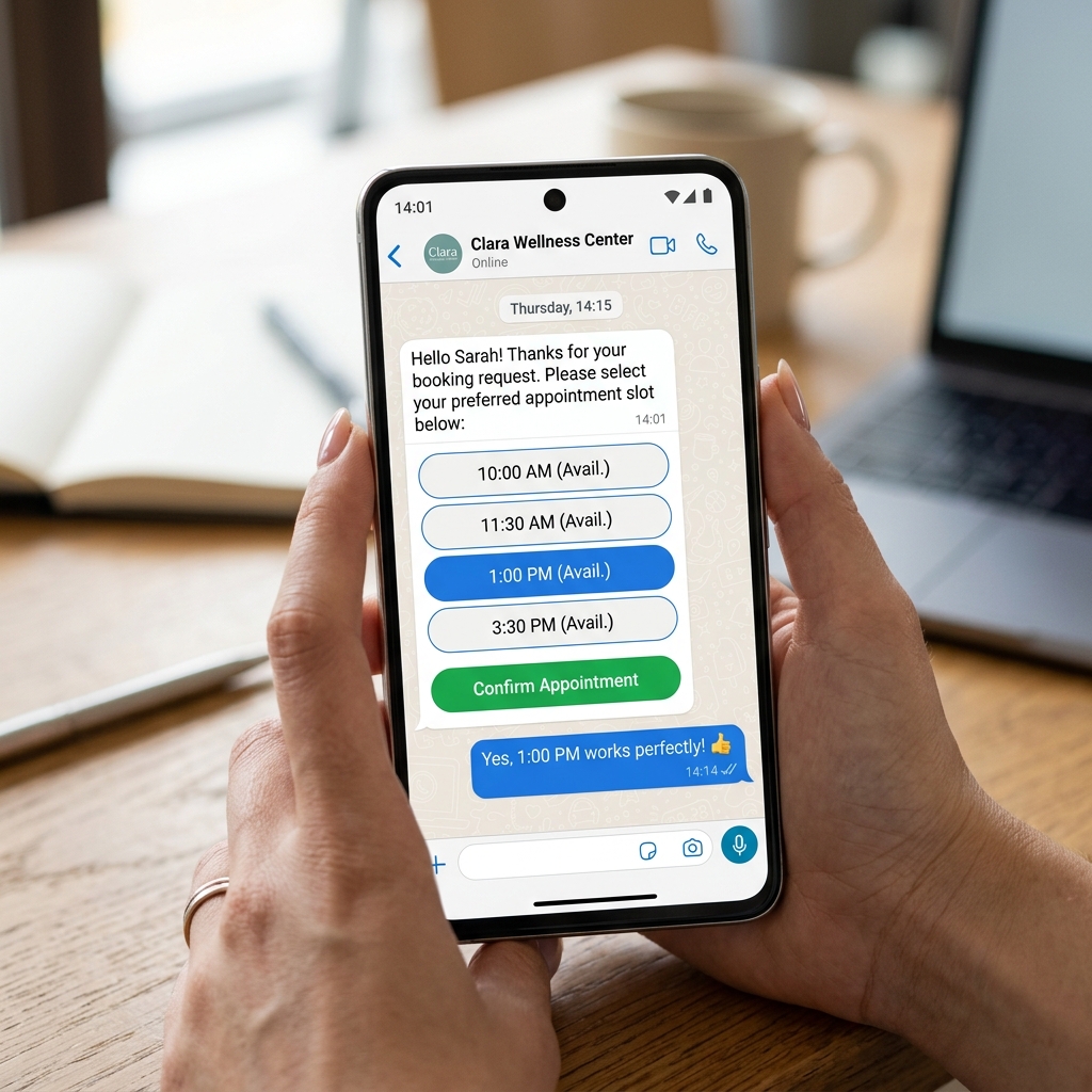 Appointment Booking CRM interface