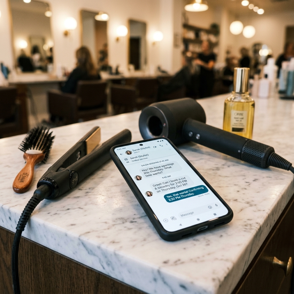 Salon Booking CRM interface